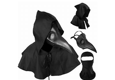 Image: Haosun Cloak Costume with Plague Doctor Mask and Balaclava