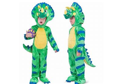 Image: Spooktacular Creations Triceratops Dinosaur Costume with Egg