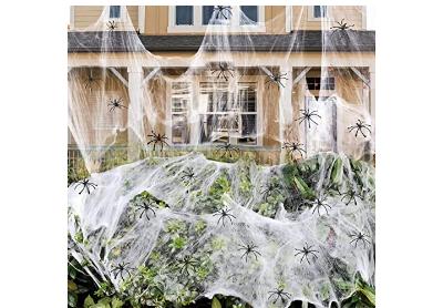 Image: Zpisf Super Stretch Cobweb for Halloween Decoration