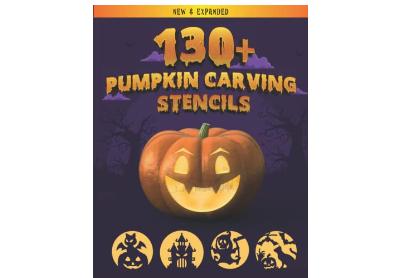 Image: 130 Plus Pumpkin Carving Stencils Book