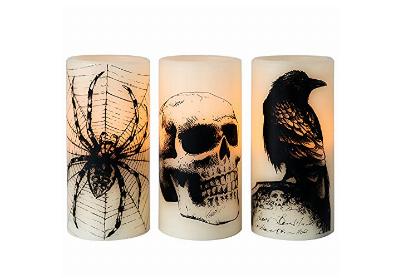 Image: Eldnacele Halloween Flickering LED Candles 3-set