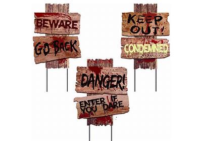 Image: Liecho Yard Signs Stakes Props 3-pack