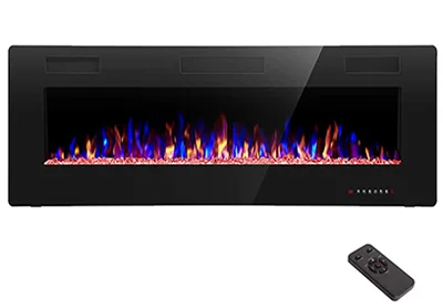Image: R.W.Flame 50 inch Recessed and Wall Mounted Ultrathin Electric Fireplace (by R.w.flame)