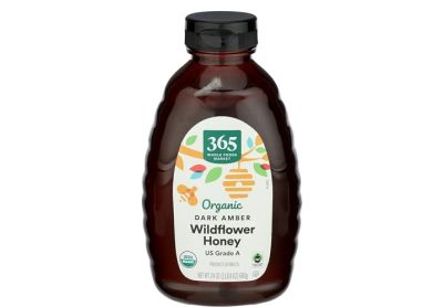 Image: 365 Organic Dark Amber Wildflower Honey (680g)