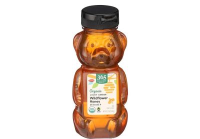 Image: 365 Organic Light Amber Wildflower Honey (340g)
