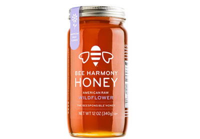 Image: Bee Harmony American Raw Wildflower Honey (340g)