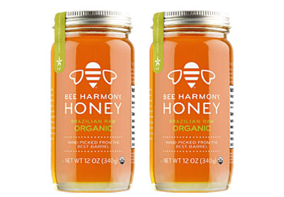 Image: Bee Harmony Brazilian Raw Organic Honey (340g x 2 Pack)