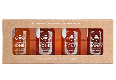 Image: Bee Harmony Coast-To-Coast Honey Flight Gift Set (85g x 4 Pack)