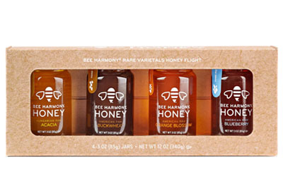 Image: Bee Harmony Rare Varietals Honey Flight Gift Set (85g x 4 Pack)