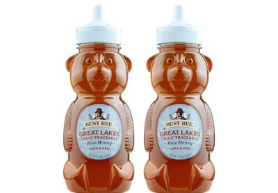 Image: Busy Bee Great Lakes Raw Honey (340g x 2 Pack)