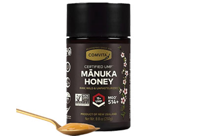 Image: Comvita Manuka Honey Raw, Wild & Unpasteurized UMF 15+ & MGO 514+ (250g)