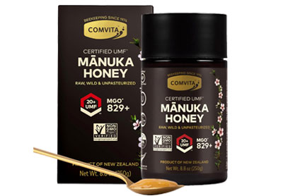 Image: Comvita Manuka Honey Raw, Wild & Unpasteurized UMF 20+ & MGO 829+ (250g)