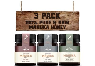 Image: Gold Fern Manuka Honey Variety Pack (250g x 3 Pack)