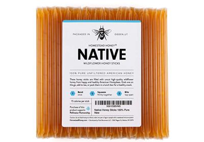 Image: Homestead Honey Native Wildflower Honey Sticks (100 Count)