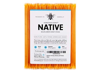 Image: Homestead Honey Native Wildflower Honey Sticks (20 Count)