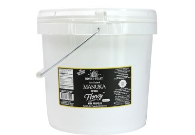 Image: Honey Feast New Zealand Manuka Infused Honey with Propolis MGO 182 (24Lb)