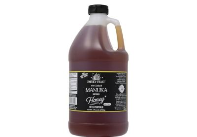 Image: Honey Feast New Zealand Manuka Infused Honey with Propolis MGO 182 (6Lb)