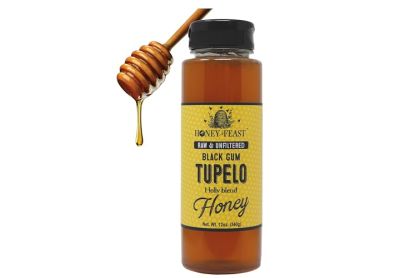 Image: Honey Feast Raw & Unfiltered Black Gum Tupelo Honey (340g)