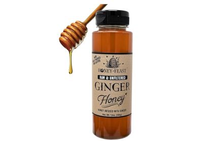 Image: Honey Feast Raw & Unfiltered Ginger Honey (340g)