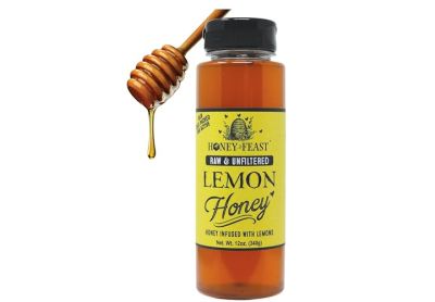 Image: Honey Feast Raw & Unfiltered Lemon Honey (340g)