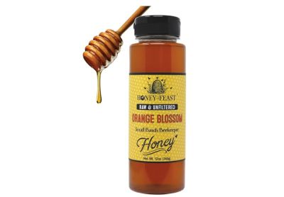 Image: Honey Feast Raw & Unfiltered Orange Blossom Honey (340g)