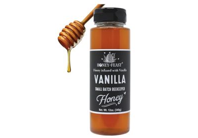 Image: Honey Feast Raw & Unfiltered Vanilla Honey (340g)