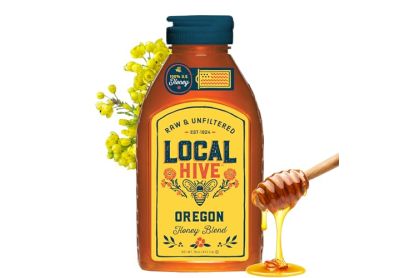 Image: Local Hive Raw & Unfiltered Oregon Honey Blend (454g)