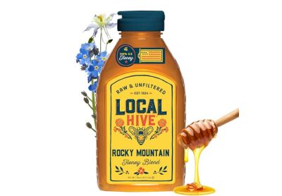 Image: Local Hive Raw & Unfiltered Rocky Mountain Honey Blend (454g)