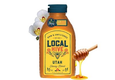 Image: Local Hive Raw & Unfiltered Utah Honey Blend (454g)