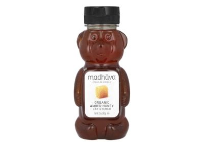 Image: Madhava Organic Amber Honey Unfiltered (340g)