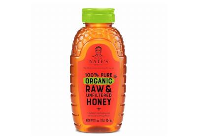 Image: Nature Nate's 100% Pure Organic Raw & Unfiltered Honey (1Lb)
