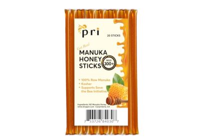 Image: PRI Manuka Honey Sticks MGO 300+ (20 Count)