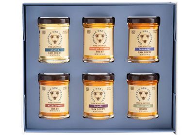 Image: Savannah Bee Pure & Natural Blossom To Bottle Honey Gift Set (85g x 6 Pack)