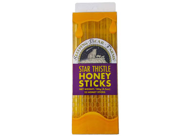 Image: Sleeping Bear Farms Star Thistle Honey Sticks (22 Count)