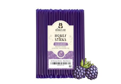 Image: The Honey Jar Honey Sticks Blackberry Flavor (20 Count)