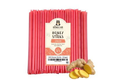 Image: The Honey Jar Honey Sticks Ginger Flavor (100 Count)