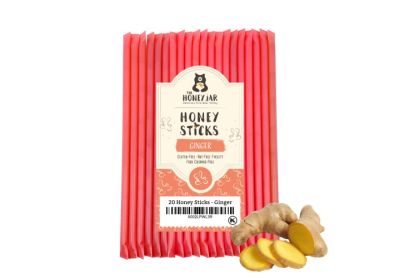 Image: The Honey Jar Honey Sticks Ginger Flavor (20 Count)