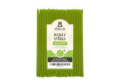 Image: The Honey Jar Honey Sticks Green Apple Flavor (20 Count)
