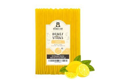 Image: The Honey Jar Honey Sticks Lemon Flavor (20 Count)