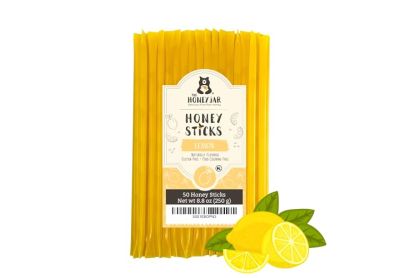 Image: The Honey Jar Honey Sticks Lemon Flavor (50 Count)