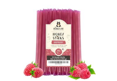 Image: The Honey Jar Honey Sticks Raspberry Flavor (50 Count)