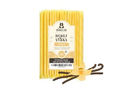 Image: The Honey Jar Honey Sticks Vanilla Flavor (50 Count)