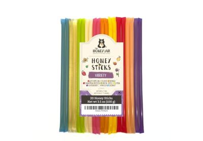 Image: The Honey Jar Honey Sticks Variety Pack (20 Count)