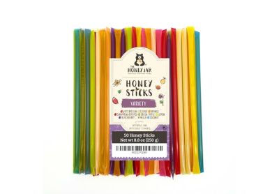 Image: The Honey Jar Honey Sticks Variety Pack (50 Count)