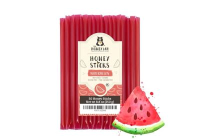 Image: The Honey Jar Honey Sticks Watermelon Flavor (50 Count)