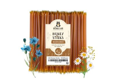 Image: The Honey Jar Wildflower Honey Sticks (100 Count)