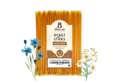 Image: The Honey Jar Wildflower Honey Sticks (20 Count)