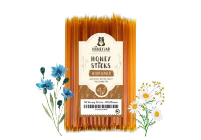 Image: The Honey Jar Wildflower Honey Sticks (50 Count)