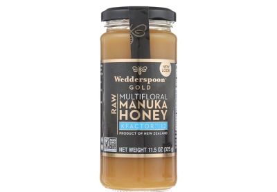 Image: Wedderspoon Gold Raw Multifloral Manuka Honey KFactor 12 (325g)