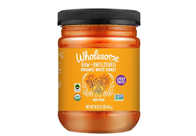 Image: Wholesome Raw + Unfiltered Organic White Honey (454g)
